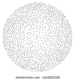 Steppism, pointillism. Random polka dot. Vintage design element. Texture vector. Surface pattern design.