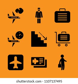 steps, 3d, vector and job icon set. Vector illustration for web and design.