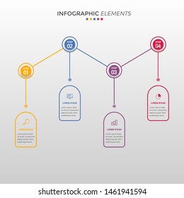 steps of arrow infographic template. for your presentation.