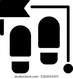 Steps black glyph icon. Business process stages. Planning and strategy. Career development and growth. Silhouette symbol on white space. Solid pictogram. Vector isolated illustration