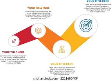 Steps business data visualization timeline process infographic design with icons. Infographic design template with place for your data.