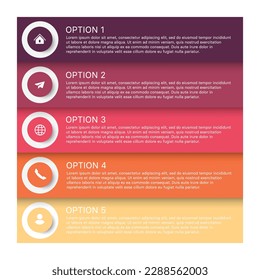 Steps business data visualization timeline process infographic template design with icons