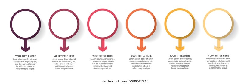 Steps business data visualization timeline process infographic template design with icons