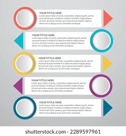 Steps business data visualization timeline process infographic template design with icons
