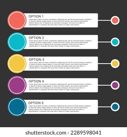 Steps business data visualization timeline process infographic template design with icons