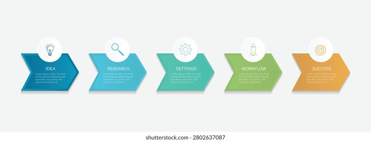 Steps business data visualization timeline process infographic. For content, diagram, flowchart, steps, parts, timeline infographics, workflow, chart. Modern vector history time line design.
