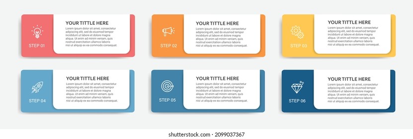 Steps business infographic timeline template design