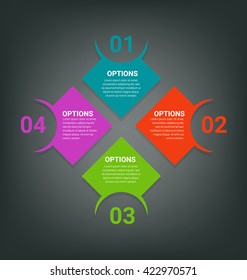 Steps for business info-graphics