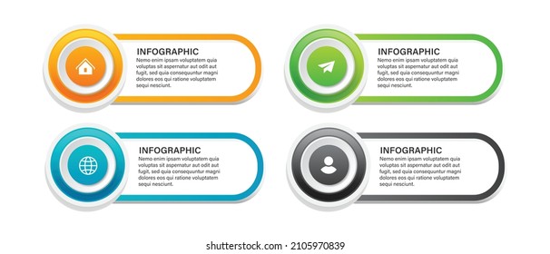 Steps business timeline process infographic template design with icons
