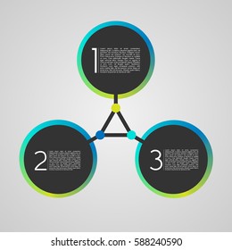 Steps Connecting Infographic Elements | EPS10 Vector