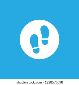 Steps counting mode, application screen display on smart devices. Flat simple icon. Vector. Isolate on white background. Flat simple icon. Vector. Isolate on white background. 