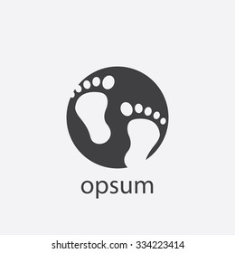 steps cutted identity template icon design element