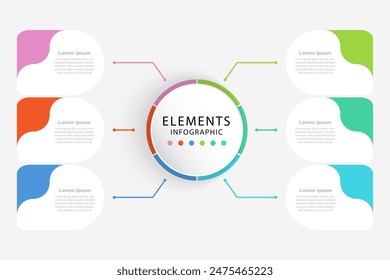 steps to design vector infographic elements for presentations Process diagrams and presentation steps, work diagrams