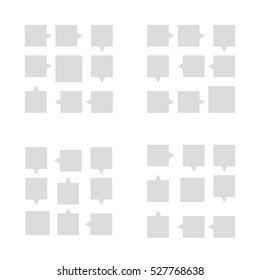 Steps diagram, process arrows.