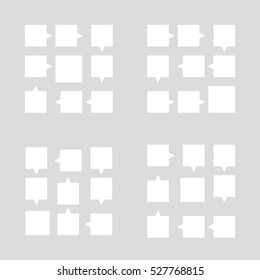 Steps diagram, process arrows.
