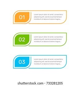 Steps elements for web interface. Infograph vector element. Infographic abstract template.