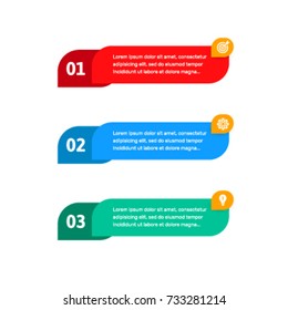 Steps elements for web interface. Infograph vector element. Infographic abstract template.