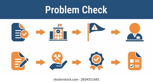 Steps for handling registration status problems precinct mismatches and supervisor escalation. Useful for election training support screens and polling place procedure diagrams