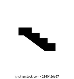 icono de pasos. Diseño de estilo plano aislado en un fondo blanco.