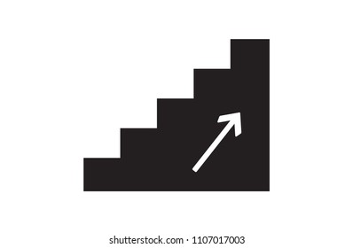 steps, icon illustration