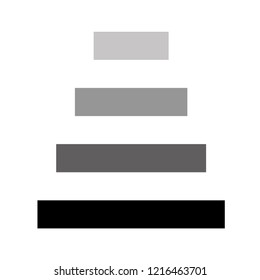 Steps icon isolated on white background for your design, next steps icon concept. vector and illustration