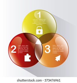 Steps icons design 