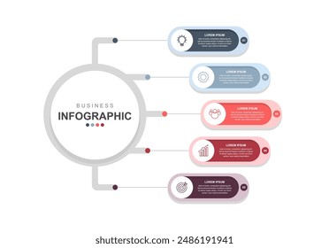 steps infographic  business concept design template vector