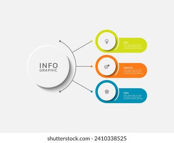 Steps infographics business colorful elements design