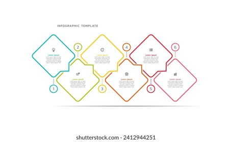 Steps infographics business colorful elements design