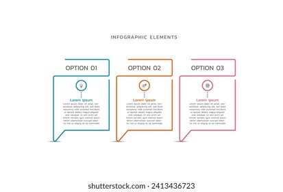 Pasos infográficos diseño de elementos de color empresariales