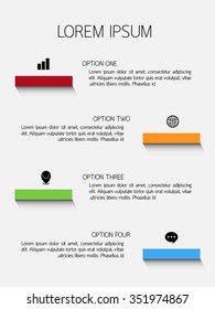 Steps infographics, Eps10, vector illustration.
