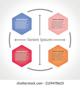 Steps infographics vector point caption