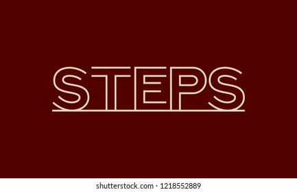 Steps Logo Negative Space Effect Logo Stock Vector (Royalty Free ...