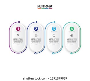 Steps modern circular connecting infographic template. Colorful infographic template isolated on white background.