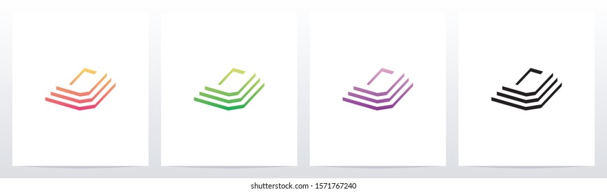 Steps On Letter Logo Design D