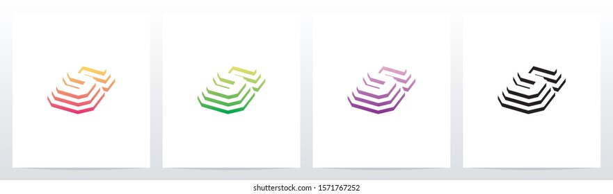 Steps On Letter Logo Design S