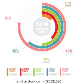 Steps for presentations, advertising, layouts, annual reports. Vector illustration.