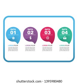 Steps Process Modern Marketing Business Infographic Banner Template
