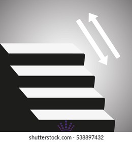 steps, stairs, icon, vector illustration EPS 10