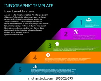 Steps for succes Business company Vector EPS 10 infographic