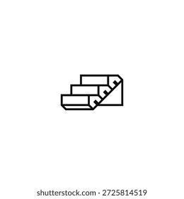 Etapas de três casas combinação de logotipo.