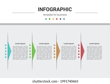Steps timeline business process infographics element template design