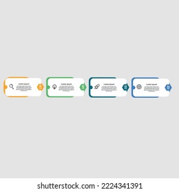 steps timeline infographics design rectengle