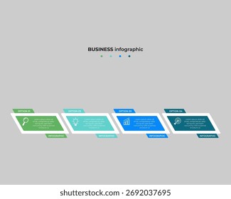 Etapas Linha do tempo Infographics Design Template