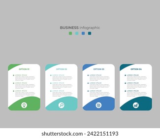 Steps Timeline Infographics Elements Images Template Design, Business  Concept With 4 Steps Or Options