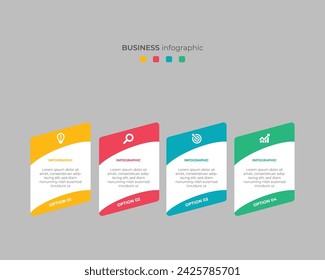 Steps Timeline Infographics Images Template Design, Business Concept With 4 Steps Or Options, Can Be Used For Workflow Layout, Diagram, Vector design