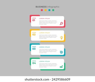 Steps Timeline Infographics Images Template Design, Business Concept With 4 Steps Or Options, Can Be Used For Workflow Layout, Diagram, Vector design