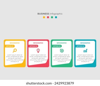 Steps Timeline Infographics Images Template Design  Business Concept With 4 Steps Or Options  Can Be Used For Workflow Layout  Diagram  Vector design