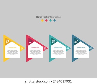 Steps Timeline Infographics Images Template Design, Business Concept With 4 Steps Or Options, Can Be Used For Workflow Layout, Diagram, Vector design
