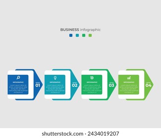 Pasos Línea De Tiempo Infografías Imágenes Diseño De Plantilla, Concepto De Negocio Con 4 Pasos U Opciones, Se Puede Utilizar Para El Diseño De Flujo De Trabajo, Diagrama, Diseño De Vectores